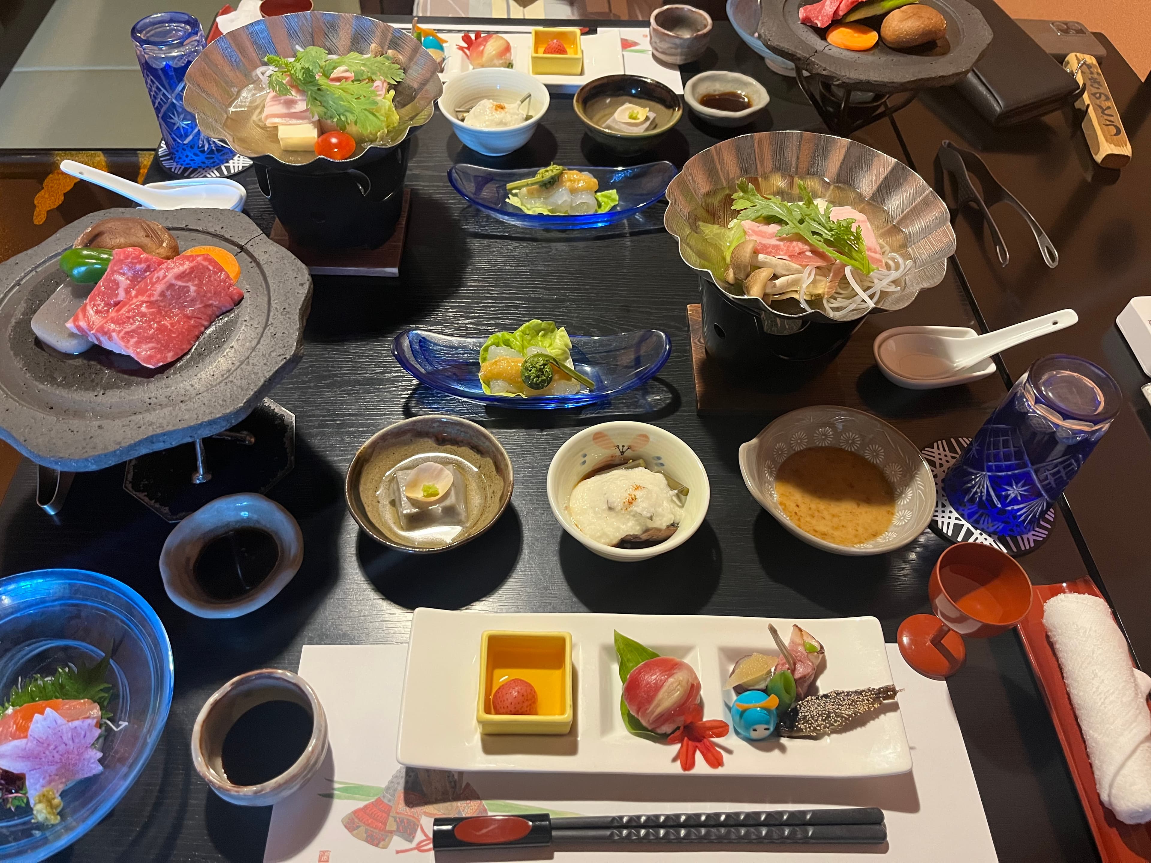 Ryokan kaiseki dinner